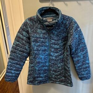 Columbia Women's Blue Patterned Puffer Jacket